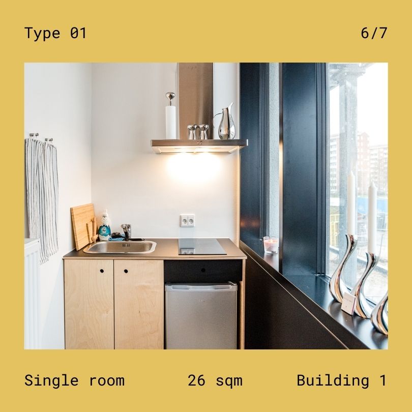 Student Housing single room kitchen