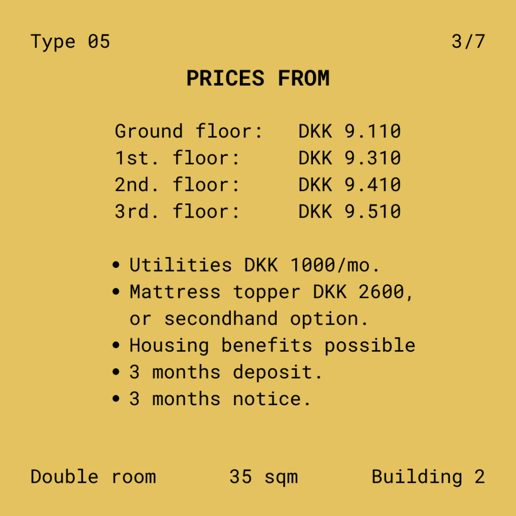 Student Housing double room prices